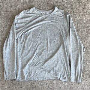 lululemon athletica Light Gray Long Sleeve Tee
